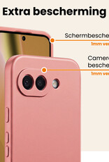 Nomfy Nomfy Google Pixel 10a Hoesje Siliconen - Lichtroze