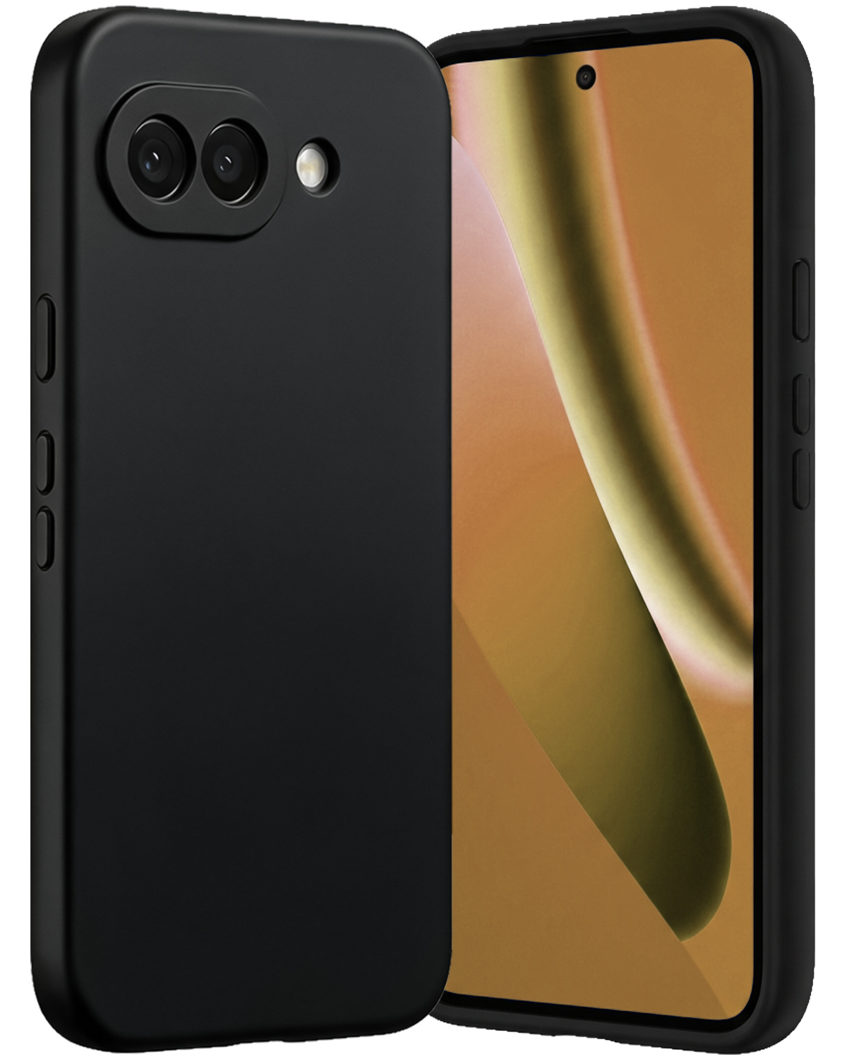 Nomfy Nomfy Google Pixel 10a Hoesje Siliconen - Zwart