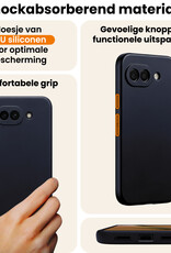 Nomfy Nomfy Google Pixel 10a Hoesje Siliconen - Donkerblauw - 2 PACK