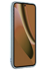 Nomfy Nomfy Google Pixel 10a Hoesje Siliconen Met 2x Screenprotector - Lichtblauw