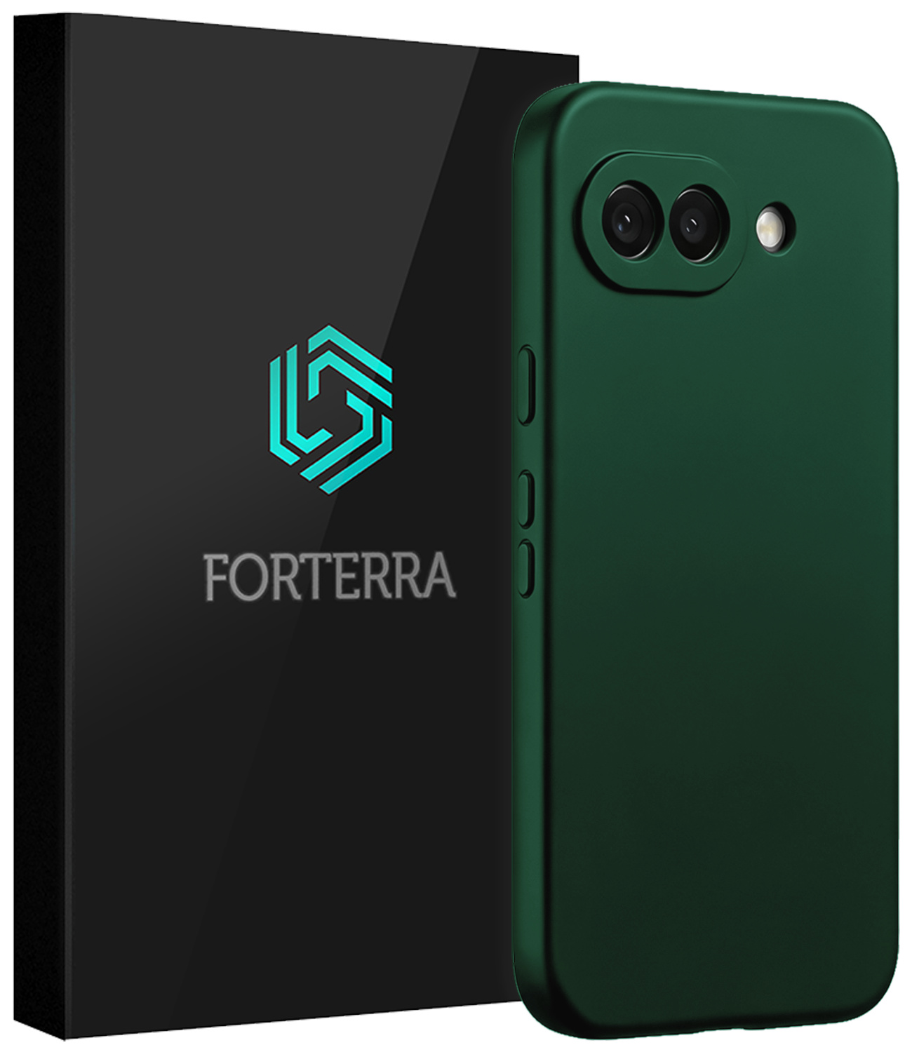 Forterra Forterra Google Pixel 10a Hoesje Siliconen - Donkergroen