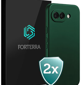 Forterra Forterra Google Pixel 10a Hoesje Siliconen - Donkergroen - 2 PACK