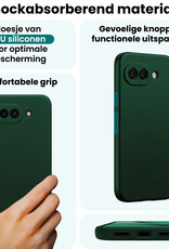 Forterra Forterra Google Pixel 10a Hoesje Siliconen - Donkergroen - 2 PACK