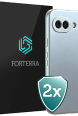 Forterra Forterra Google Pixel 10a Hoesje Siliconen - Lichtblauw - 2 PACK