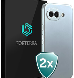 Forterra Forterra Google Pixel 10a Hoesje Siliconen - Lichtblauw - 2 PACK