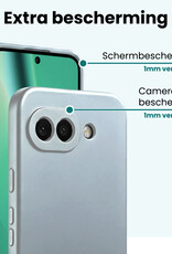 Forterra Forterra Google Pixel 10a Hoesje Siliconen - Lichtblauw - 2 PACK