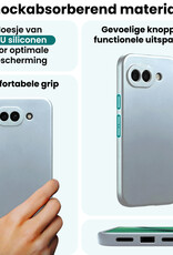 Forterra Forterra Google Pixel 10a Hoesje Siliconen - Lichtblauw - 2 PACK