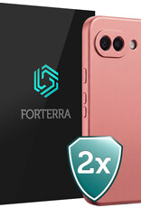 Forterra Forterra Google Pixel 10a Hoesje Siliconen - Lichtroze - 2 PACK
