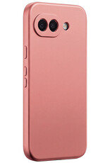 Forterra Forterra Google Pixel 10a Hoesje Siliconen - Lichtroze - 2 PACK