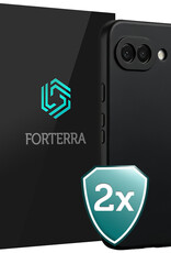 Forterra Forterra Google Pixel 10a Hoesje Siliconen - Zwart - 2 PACK