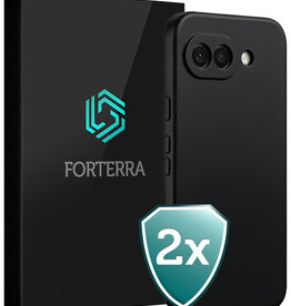 Forterra Forterra Google Pixel 10a Hoesje Siliconen - Zwart - 2 PACK