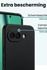 Forterra Forterra Google Pixel 10a Hoesje Siliconen - Zwart - 2 PACK