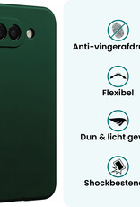 Forterra Forterra Google Pixel 10a Hoesje Siliconen Met Screenprotector - Donkergroen