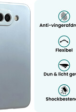 Forterra Forterra Google Pixel 10a Hoesje Siliconen Met Screenprotector - Lichtblauw