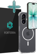 Forterra Forterra iPhone 17 Magsafe Hoesje Transparant Met Screenprotector