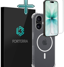 Forterra Forterra iPhone 17 Magsafe Hoesje Transparant Met Screenprotector