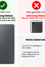 BASEY. Screenprotector Geschikt voor Samsung Galaxy Tab A9 Screenprotector Tempered Glass - Screenprotector Geschikt voor Samsung Tab A9 Screen Protector Beschermglas - 2 Stuks