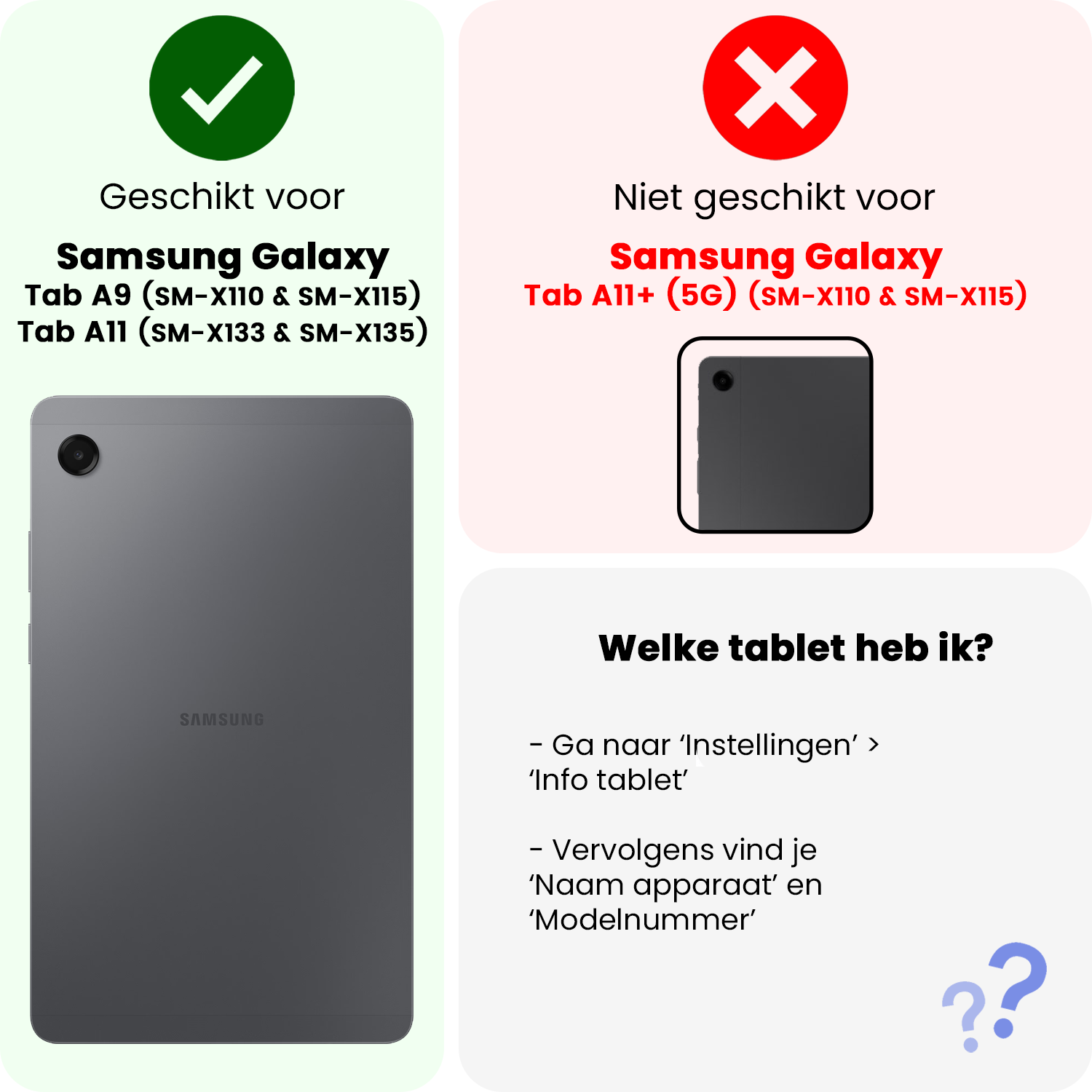 BASEY. Screenprotector Geschikt voor Samsung Galaxy Tab A9 Screenprotector Tempered Glass - Screenprotector Geschikt voor Samsung Tab A9 Screen Protector Beschermglas - 3 Stuks