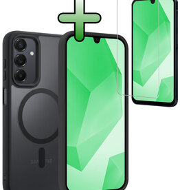 BASEY. BASEY. Samsung Galaxy A16 Magsafe Hoesje Zwart Met Screenprotector