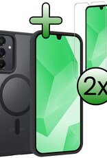 BASEY. BASEY. Samsung Galaxy A16 Magsafe Hoesje Zwart Met 2x Screenprotector