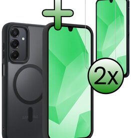BASEY. BASEY. Samsung Galaxy A16 Magsafe Hoesje Zwart Met 2x Screenprotector
