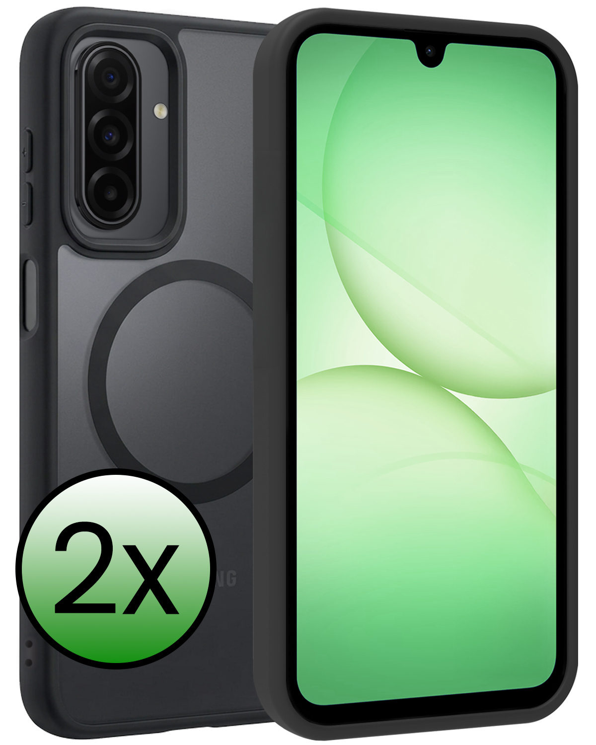 BASEY. BASEY. Samsung Galaxy A17 Magsafe Hoesje - Zwart - 2 PACK