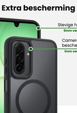 BASEY. BASEY. Samsung Galaxy A17 Magsafe Hoesje Zwart Met Screenprotector