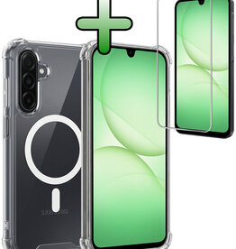 BASEY. BASEY. Samsung Galaxy A17 Magsafe Hoesje Transparant Met Screenprotector