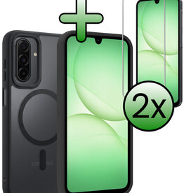 BASEY. BASEY. Samsung Galaxy A17 Magsafe Hoesje Zwart Met 2x Screenprotector