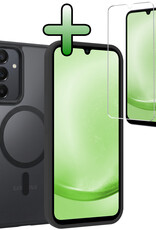 BASEY. BASEY. Samsung Galaxy A25 Magsafe Hoesje Zwart Met Screenprotector