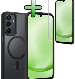 BASEY. BASEY. Samsung Galaxy A25 Magsafe Hoesje Zwart Met Screenprotector