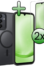 BASEY. BASEY. Samsung Galaxy A25 Magsafe Hoesje Zwart Met 2x Screenprotector