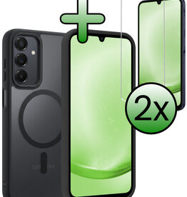 BASEY. BASEY. Samsung Galaxy A25 Magsafe Hoesje Zwart Met 2x Screenprotector