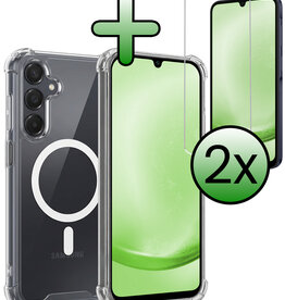 BASEY. BASEY. Samsung Galaxy A25 Magsafe Hoesje Transparant Met 2x Screenprotector