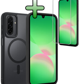BASEY. BASEY. Samsung Galaxy A26 Magsafe Hoesje Zwart Met Screenprotector