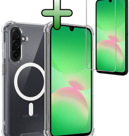 BASEY. BASEY. Samsung Galaxy A26 Magsafe Hoesje Transparant Met Screenprotector