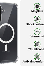 BASEY. BASEY. Samsung Galaxy A26 Magsafe Hoesje Transparant Met Screenprotector