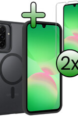BASEY. BASEY. Samsung Galaxy A26 Magsafe Hoesje Zwart Met 2x Screenprotector