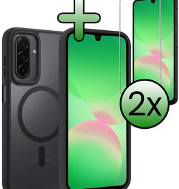 BASEY. BASEY. Samsung Galaxy A26 Magsafe Hoesje Zwart Met 2x Screenprotector