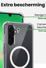 BASEY. BASEY. Samsung Galaxy A26 Magsafe Hoesje Transparant Met 2x Screenprotector