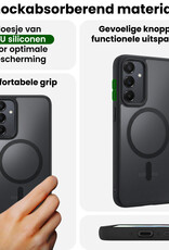 BASEY. BASEY. Samsung Galaxy A35 Magsafe Hoesje Zwart Met Screenprotector