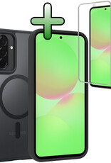 BASEY. BASEY. Samsung Galaxy A36 Magsafe Hoesje Zwart Met Screenprotector