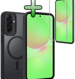 BASEY. BASEY. Samsung Galaxy A36 Magsafe Hoesje Zwart Met Screenprotector