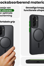 BASEY. BASEY. Samsung Galaxy A36 Magsafe Hoesje Zwart Met Screenprotector