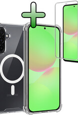 BASEY. BASEY. Samsung Galaxy A36 Magsafe Hoesje Transparant Met Screenprotector