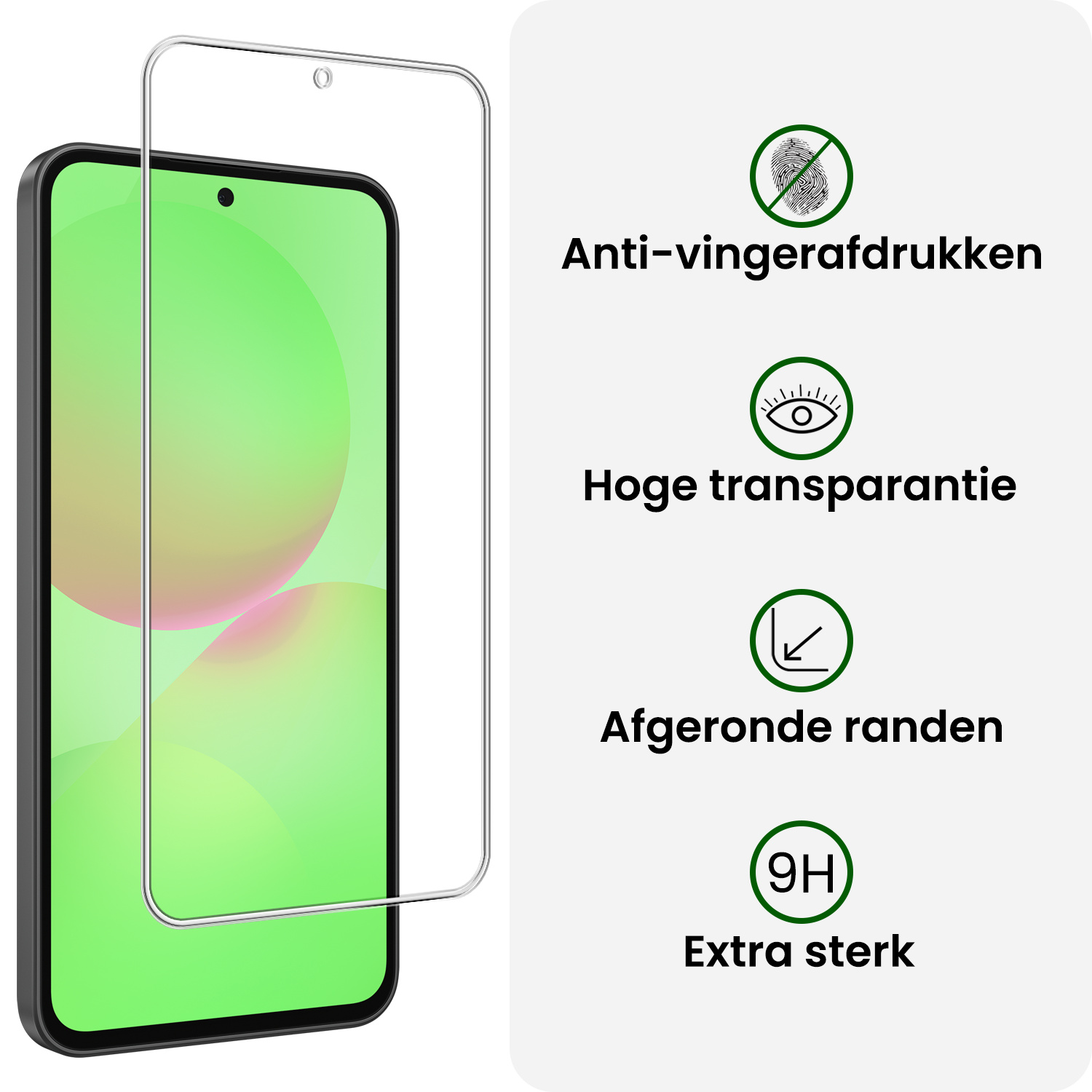BASEY. BASEY. Samsung Galaxy A36 Magsafe Hoesje Transparant Met Screenprotector