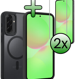 BASEY. BASEY. Samsung Galaxy A36 Magsafe Hoesje Zwart Met 2x Screenprotector