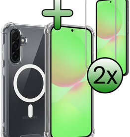 BASEY. BASEY. Samsung Galaxy A36 Magsafe Hoesje Transparant Met 2x Screenprotector