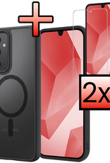 NoXx NoXx Samsung Galaxy A16 Magsafe Hoesje Zwart Met 2x Screenprotector