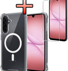 NoXx NoXx Samsung Galaxy A17 Magsafe Hoesje Transparant Met Screenprotector
